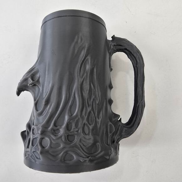 Energy Drink Can Holder Monster Ghost Face Tree Textured Gray Functional Fantasy - Picture 3 of 7